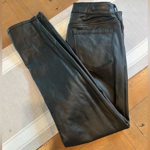 Social Standard by Sanctuary Faux Leather Coated Skinny Jeans